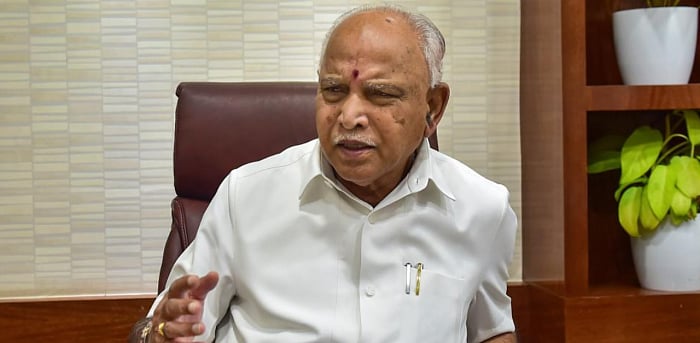 Former Karnataka CM B S Yediyurappa. Credit: PTI Photo