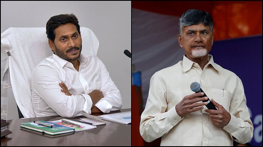 <div class="paragraphs"><p>Y S Jagan Mohan Reddy (L) and Nara Chandrababu Naidu (R). </p></div>