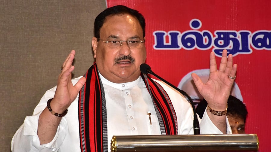 Bharatiya Janata Party president JP Nadda. Credit: PTI Photo