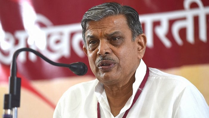 Dattatreya Hosabale. Credit: PTI Photo