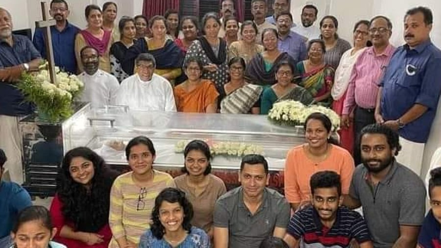 The photograph that went viral on social media. Credit: Facebook