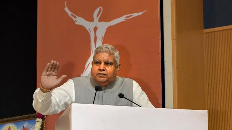 The award was presented by Vice President Jagdeep Dhankhar. Credit: PTI file photo