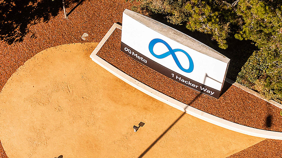 The Meta logo. Credit: AFP File Photo