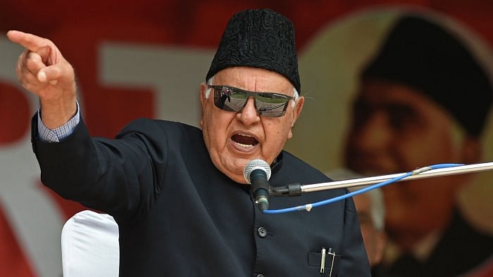 National Conference President Dr Farooq Abdullah. Credit: AFP File Photo