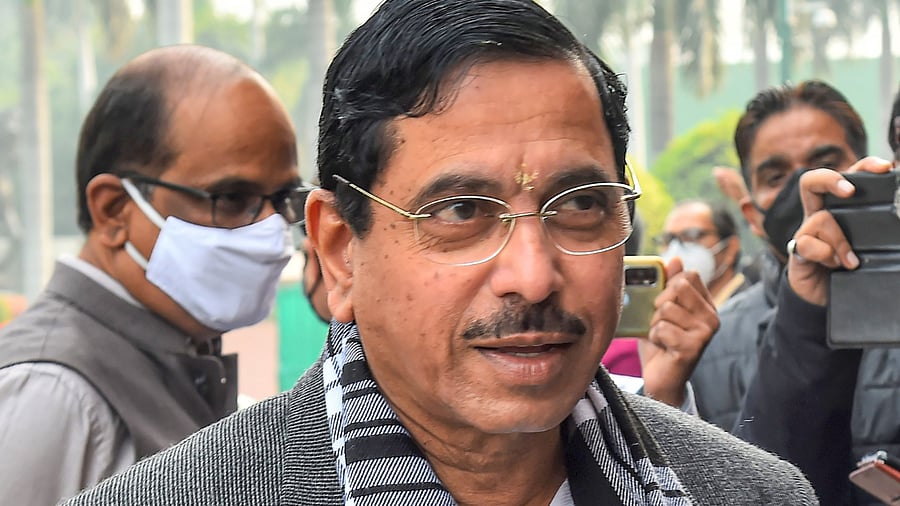 Union Parliamentary Affairs Minister Pralhad Joshi. Credit: PTI Photo