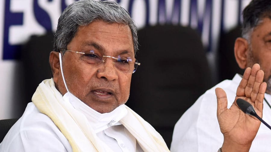 Leader of the Opposition in Karnataka Assembly Siddaramaiah. Credit: DH Photo