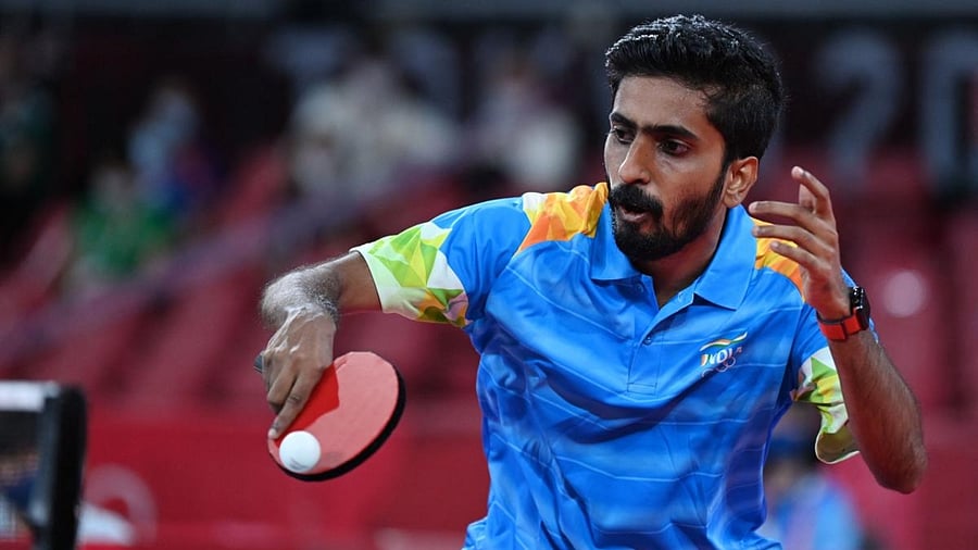 Sathiyan Gnanasekaran. Credit: AFP File Photo