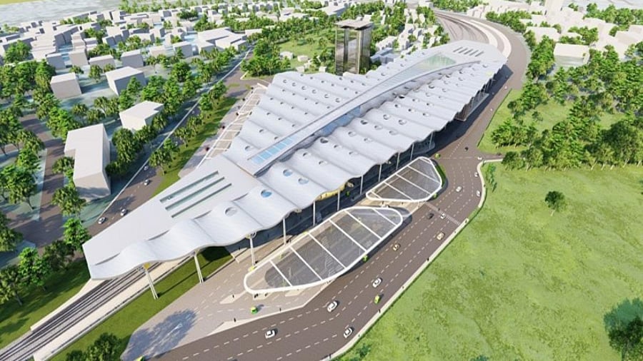 The proposed design of the Bengaluru Cantonment Station. Credit: DH File Photo