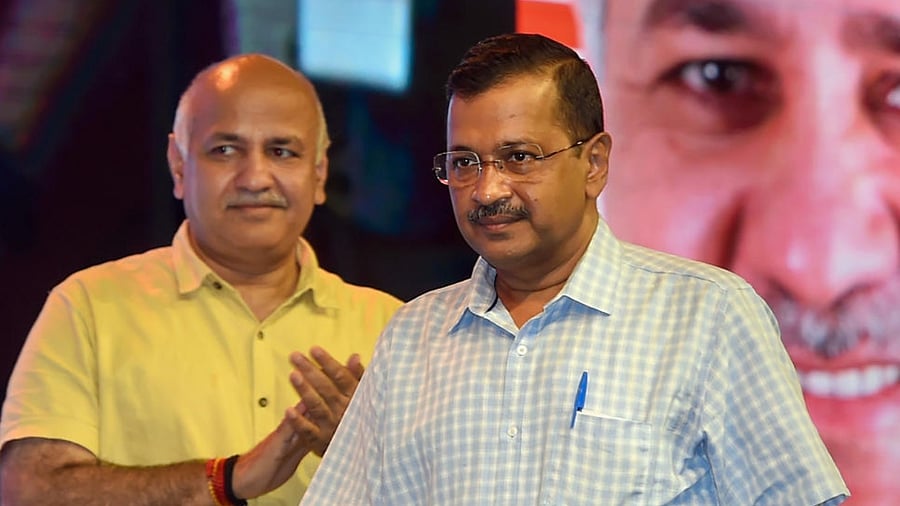 Delhi Chief Minister Arvind Kejriwal (R) and his deputy Manish Sisodia. Credit: PTI Photo