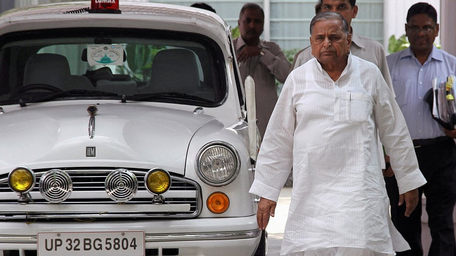 The 82-year-old Yadav died at a hospital in Gurugram earlier in the day after a prolonged illness. Credit: Reuters Photo