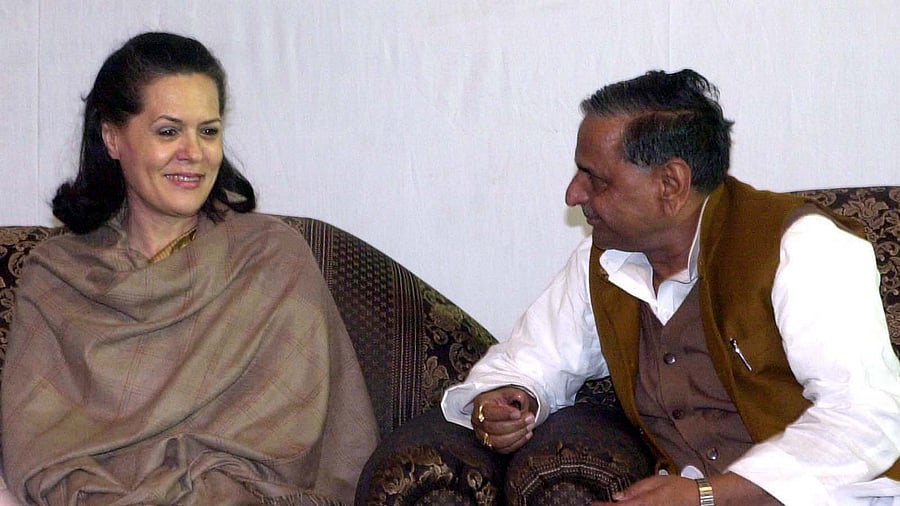 As the defence minister of the country and the chief minister of Uttar Pradesh, the contribution of Yadav will remain unforgettable, Gandhi said in her message. Credit: PTI File Photo