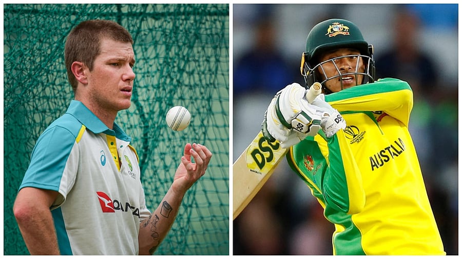 Australian cricketers Adam Zampa (left) & Usman Khawaja. Photo credit: Reuters, PTI