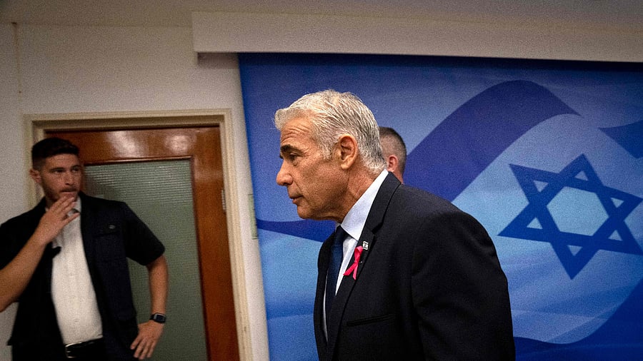 Israeli Prime Minister Yair Lapid. Credit: AFP File Photo