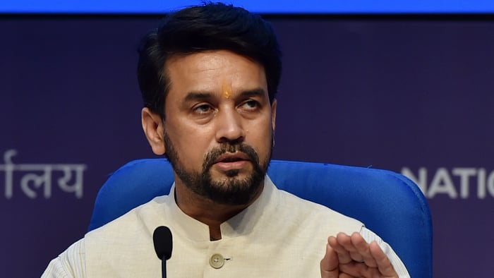 I&B minister Anurag Thakur. Credit: PTI Photo