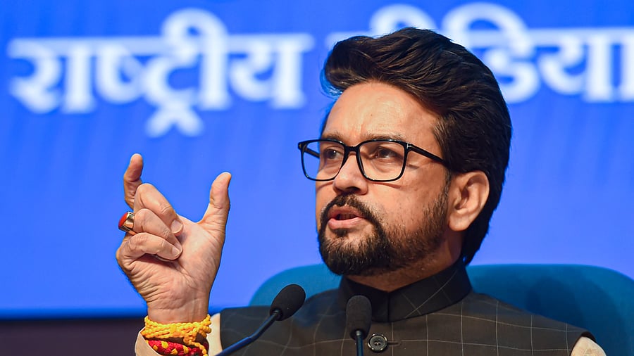 Information and Broadcasting Minister Anurag Thakur said that during the concession period, the concessionaire will have the liberty to handle vessels up to 18 metre-draught by deepening/widening its approach channel, berth pocket and turning circle. Credit: PTI Photo