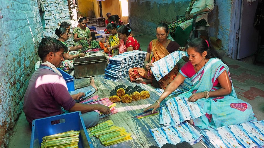 IMF lowered India’s growth forecast by 0.6 percentage points to 6.8 per cent for the year ending March 2023. Credit: AFP Photo