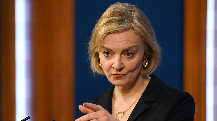 Britain's Prime Minister Liz Truss. Credit: AFP Photo