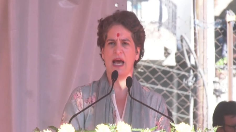Priyanka Gandhi. Credit: Twitter/ @INCIndia