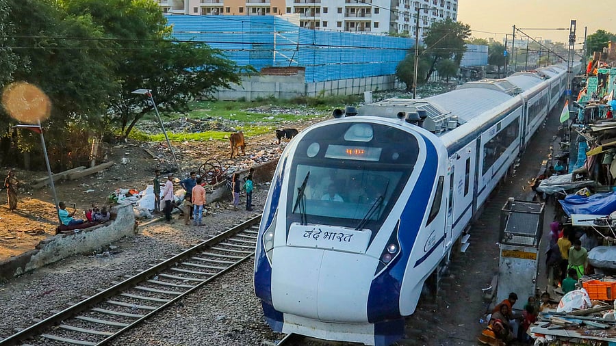 Vande Bharat Express train in Delhi. Credit: PTI File Photo