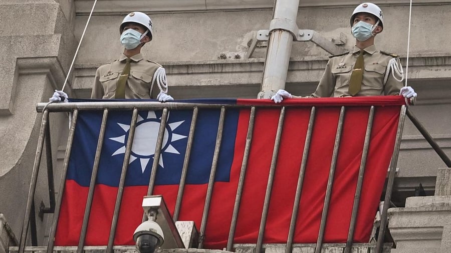 Maintaining peace and stability in the Taiwan Strait and the region is the common responsibility of both sides and meeting on the battlefield is not an option, Taiwan's presidential office said. Credit: AFP Photo