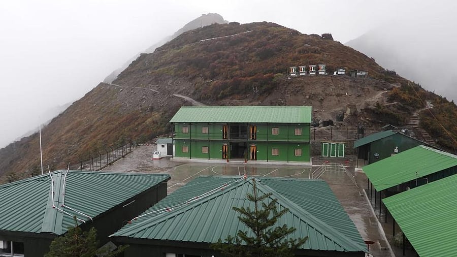 The model post in Western Arunachal Pradesh. Photo credit: Indian Army