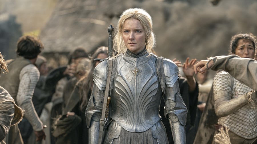 Morfydd Clark as 'Galadriel' in 'The Rings of Power'. Credit: Amazon Prime Studios