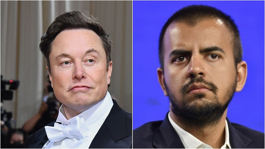 Tesla CEO Elon Musk, Ola founder Bhavish Aggarwal. Credit: Bloomberg/AFP Photo