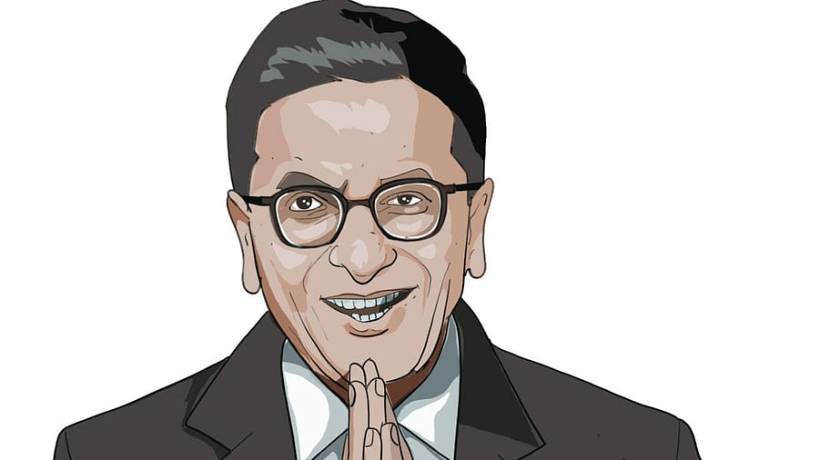 Justice D Y Chandrachud. Credit: DH Illustration