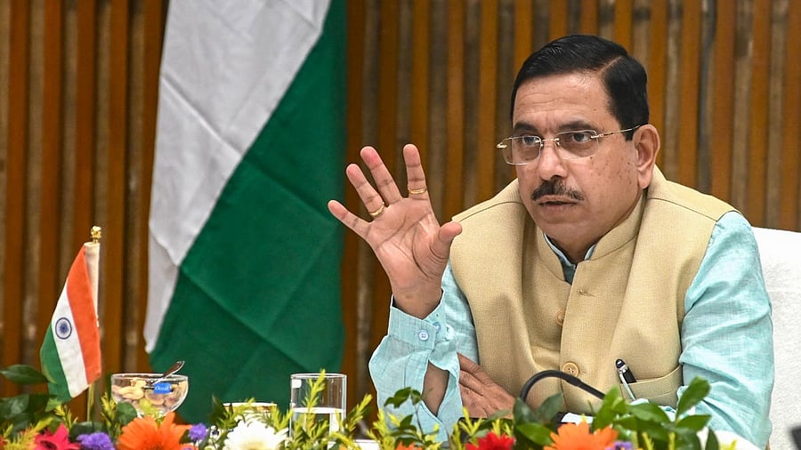Union Parliamentary Affairs, Coal and Mines Minister Pralhad Joshi. Credit: PTI File Photo