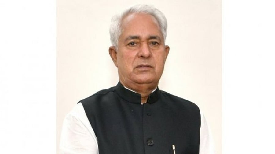 Rajasthan health minister Parsadi Lal Meena. Credit: Twitter/@plmeenaINC