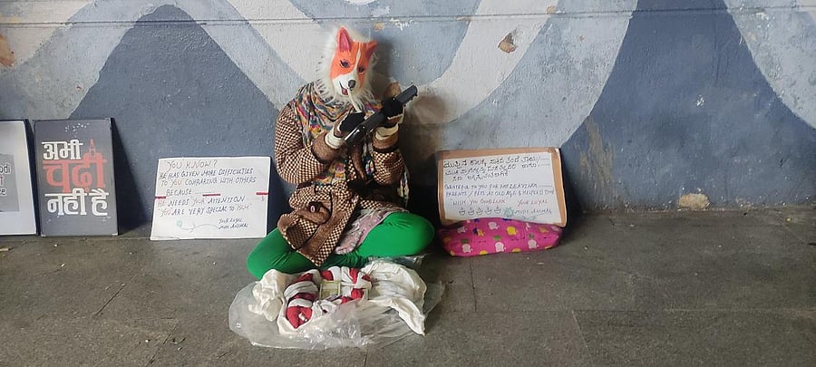 She has been busking on Church Street for over two years.