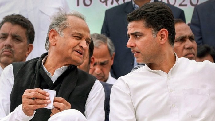 Ashok Gehlot, Sachin Pilor. Credit: PTI Photo