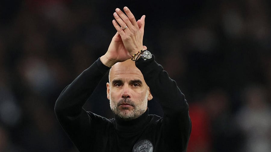 Manchester City manager Pep Guardiola. Credit: Reuters File Photo