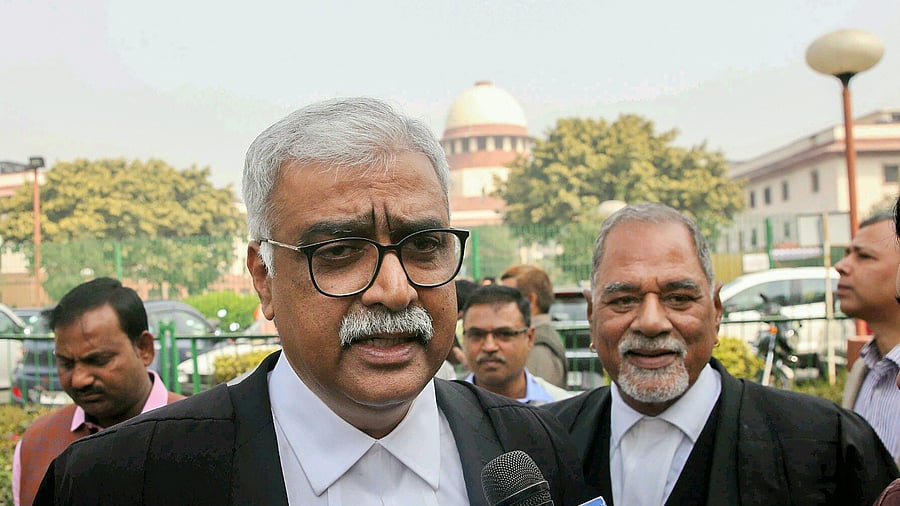 Senior Supreme Court advocate and Karnataka govt counsel Mohan V Katarki. Credit: PTI File Photo