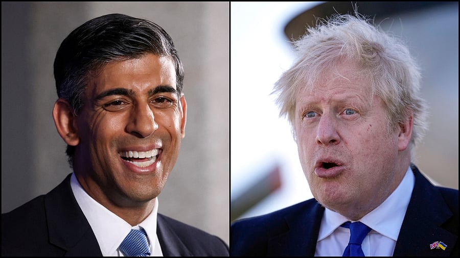 Neither Sunak nor Johnson has officially declared their intention to contest the leadership election. Credit: Reuters, AFP Photos