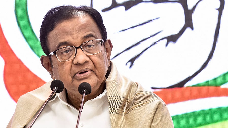 Congress leader and former Union Minister P Chidambaram. Credit: PTI File Photo