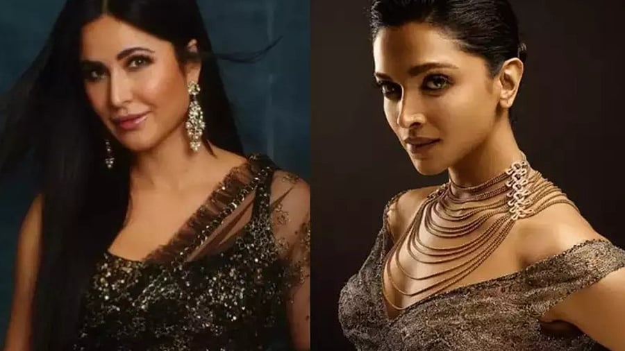 Katrina Kaif and Deepika Padukone both shared stunning looks for Diwali on Instagram. Credit: Instagram/deepikapadukone & katrinakaif