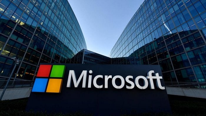 Microsoft logo. Credit: AFP Photo