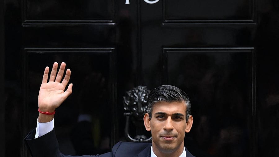 Britain's new Prime Minister Rishi Sunak. AFP Photo
