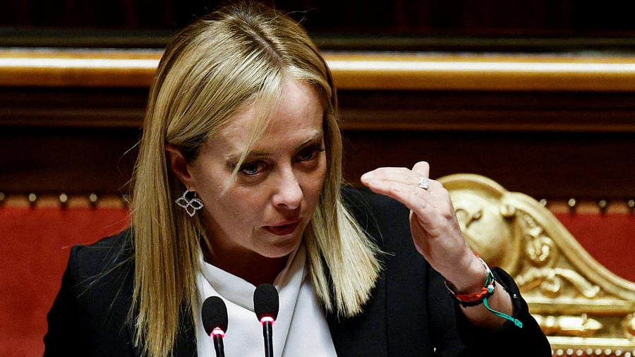 Italy's Prime Minister Giorgia Meloni. Credit: Reuters Photo