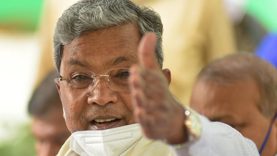Former chief minister Siddaramaiah. Credit: DH Photo
