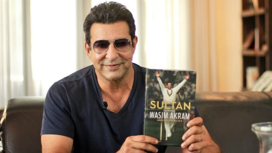 Former Pakistan cricketer Wasim Akram. Credit: Twitter/@wasimakramlive