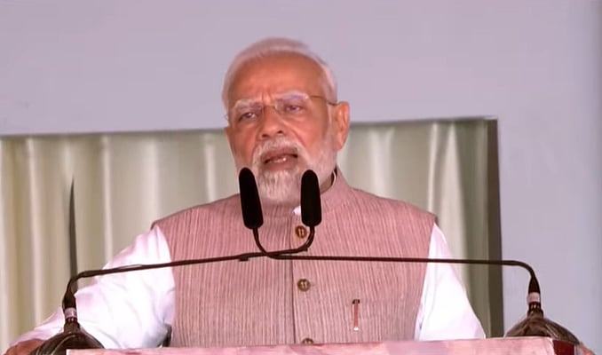 Prime Minister Narendra Modi. Credit: Twitter/@BJP4India