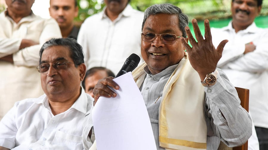 Karnataka Leader of Opposition Siddaramaiah. Credit: DH Photo