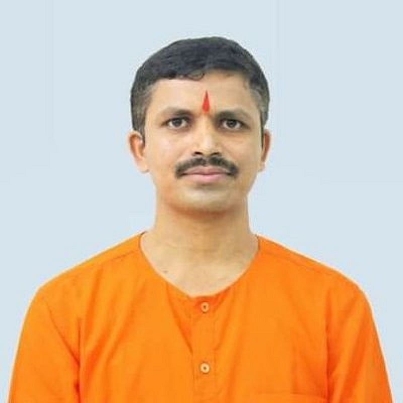 HJS Karnataka spokesperson Mohan Gowda. Credit: @Mohan_HJS/Twitter