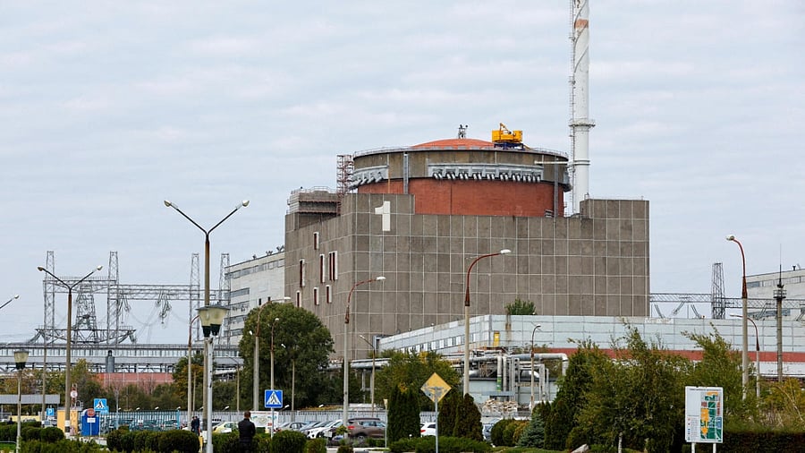 A view shows the Zaporizhzhia Nuclear Power Plant in the course of Russia-Ukraine conflict outside Enerhodar in the Zaporizhzhia region, Russian-controlled Ukraine, October 14, 2022. Credit: Reuters File Photo
