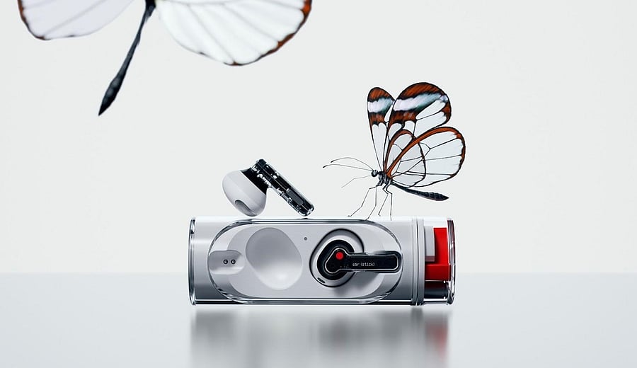 The new Ear(stick) earbuds. Credit: Nothing Inc.