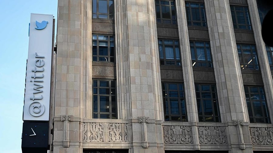 The Twitter Headquarters in San Francisco, California on November 4, 2022. Credit: AFP Photo