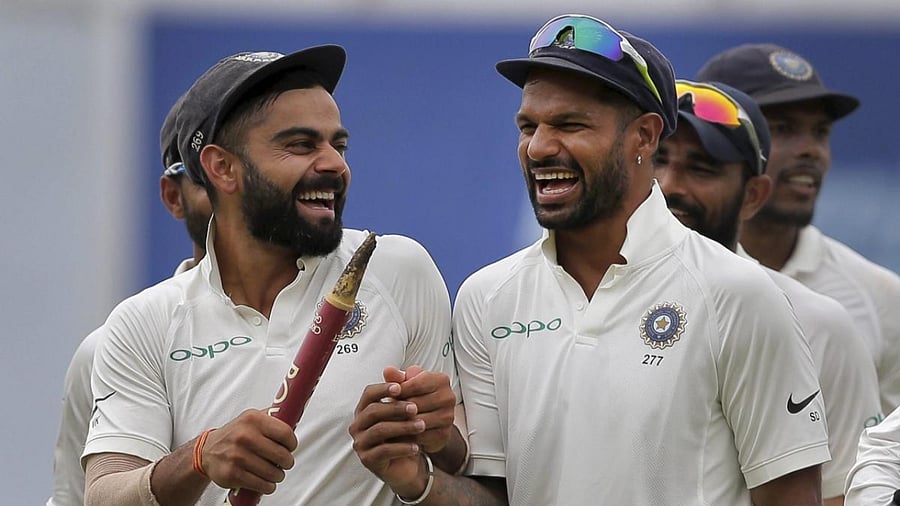 Virat Kohli, Shikhar Dhawan. Credit: AP/PTI Photo