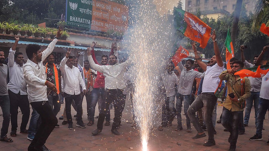 Besides retaining the seat, the saffron party ended the ruling BJD’s winning run in by-polls since 2019 when it came to power for the fifth consecutive term in the state. Credit: PTI Photo